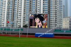 ag尊龙凯时首页大屏点亮杭州江干区文体中心体育场